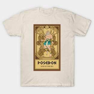 Poseidon Tarot Card T-Shirt